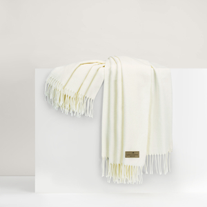 Image Ecru Italian Solid Throw