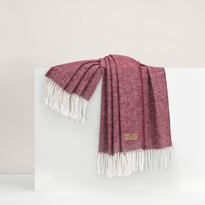 Image Deep Merlot Italian Herringbone Throw