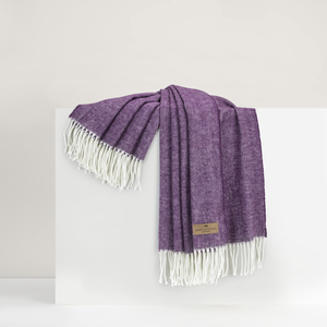 Image Plum Italian Herringbone Throw