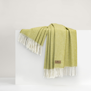 Image Lemongrass Italian Herringbone Throw