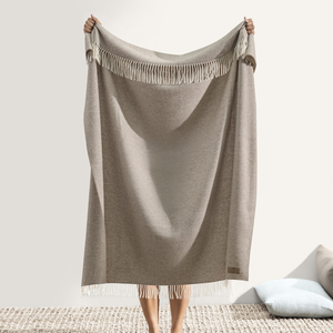 Image Taupe Juno Cashmere Throw