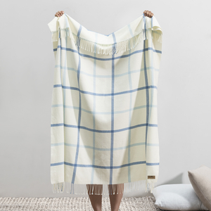 Image Blue Denim/Baby Blue Tattersall Plaid Throw