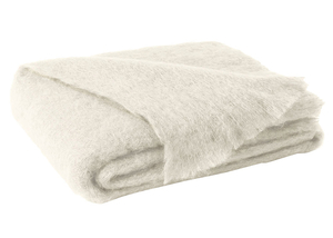 Image Cream Brushed Mohair Throw