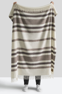 Image Beige and Taupe Italian Riviera Cashmere Throw