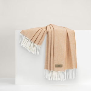 Image Creamsicle Italian Herringbone Throw