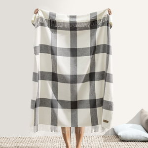 Image Charcoal Wellington Plaid Throw