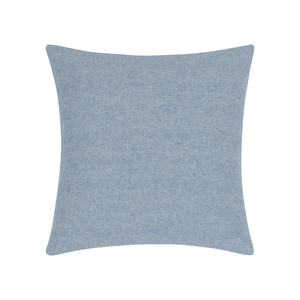 Image Blue Denim Zip Solid Herringbone Pillow